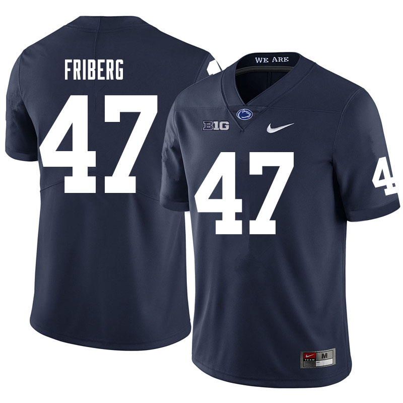 Men #47 Tommy Friberg Penn State Nittany Lions College Football Jerseys Sale-Navy